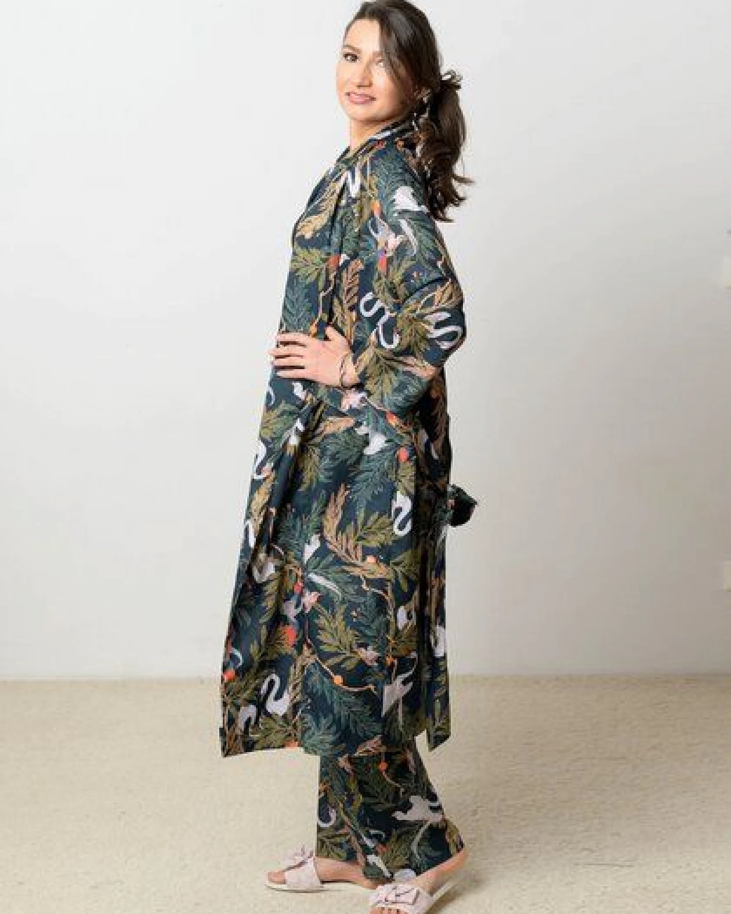 Atelier SNOW Bio-Baumwolle Kimono – Ansicht 3