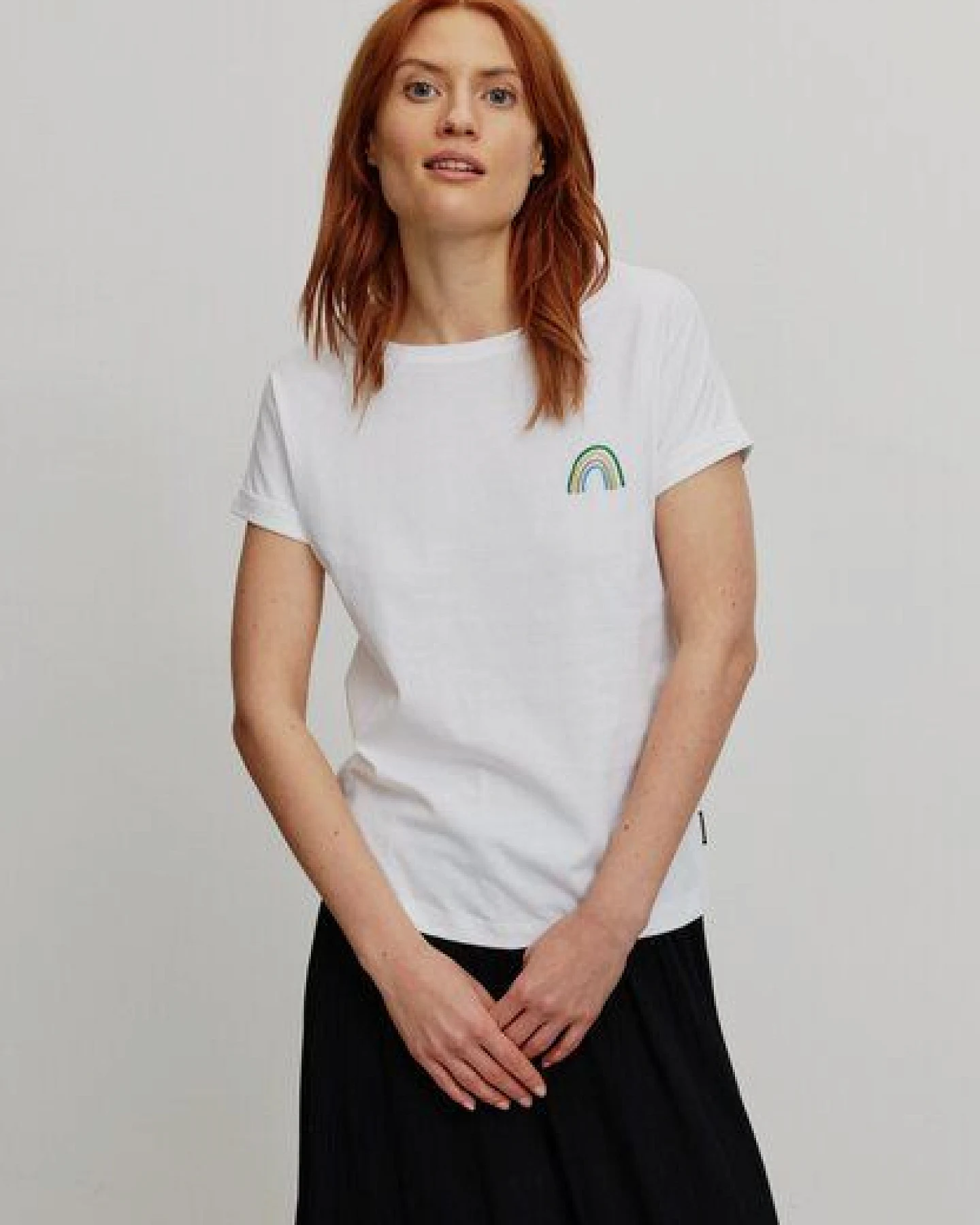Damen T-Shirt aus Bio-Baumwolle - CAYENNE RAINBOW - recolution – Ansicht 3
