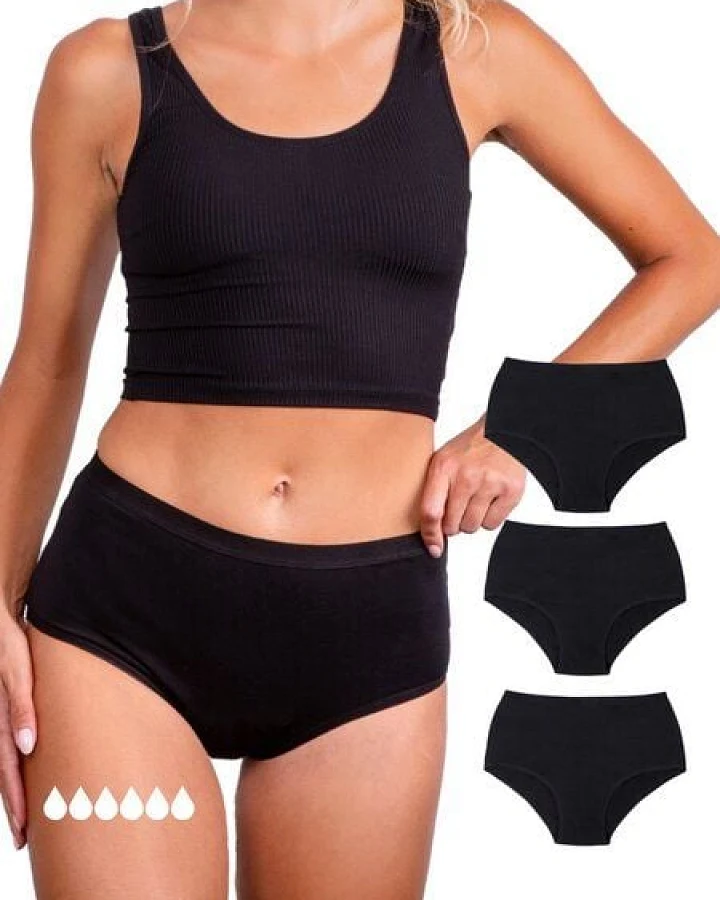 Ultra Periodenunterwäsche - 3er Pack - Biozidfrei - 60°C - TAYNIE COMFORT ULTRA