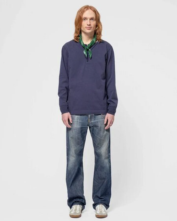 Nudie Jeans Herren Langarm-Shirt aus Biobaumwolle "LS Henley"