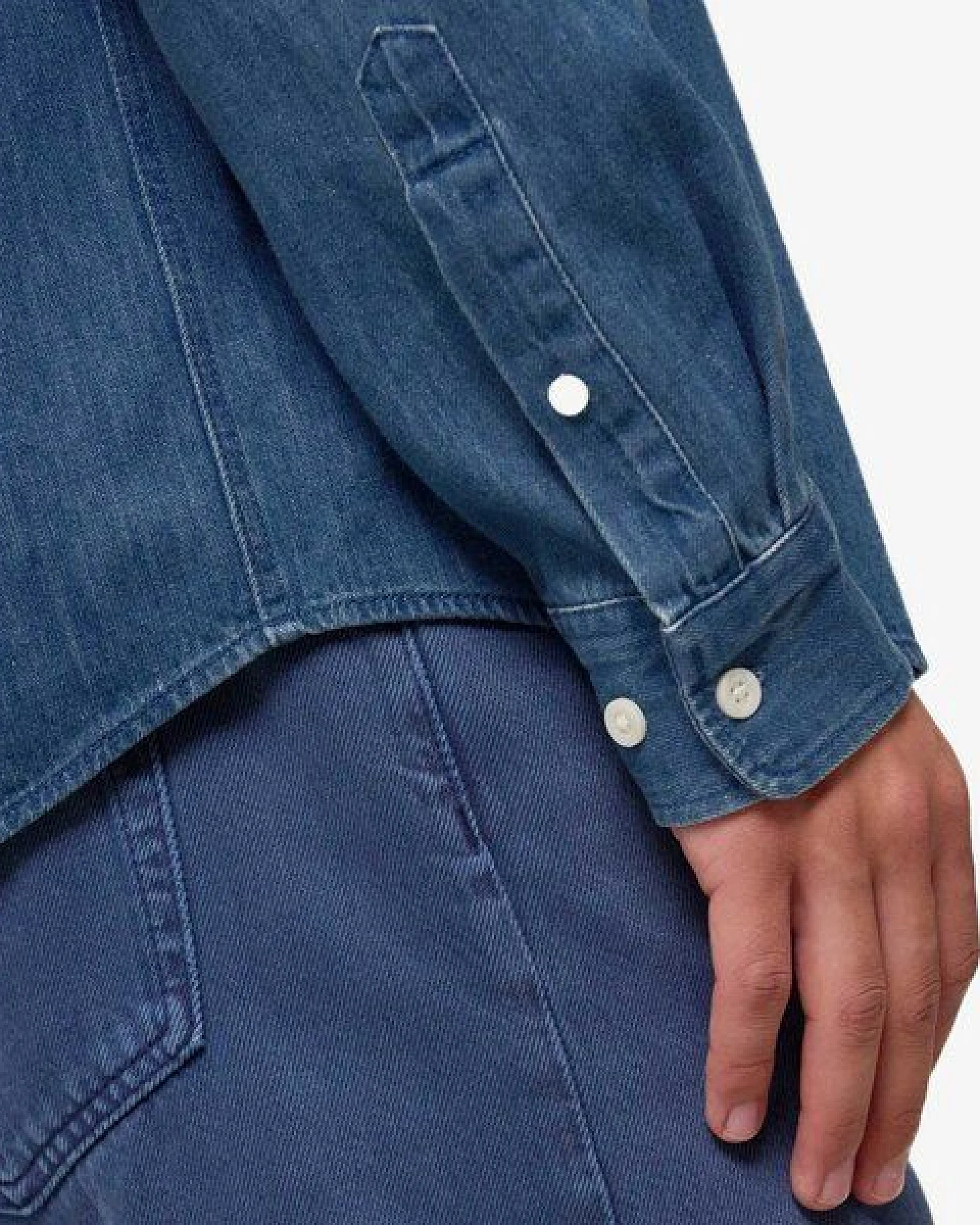 YTWOO Herren-Jeanshemd aus Bio-Baumwolle – Ansicht 3