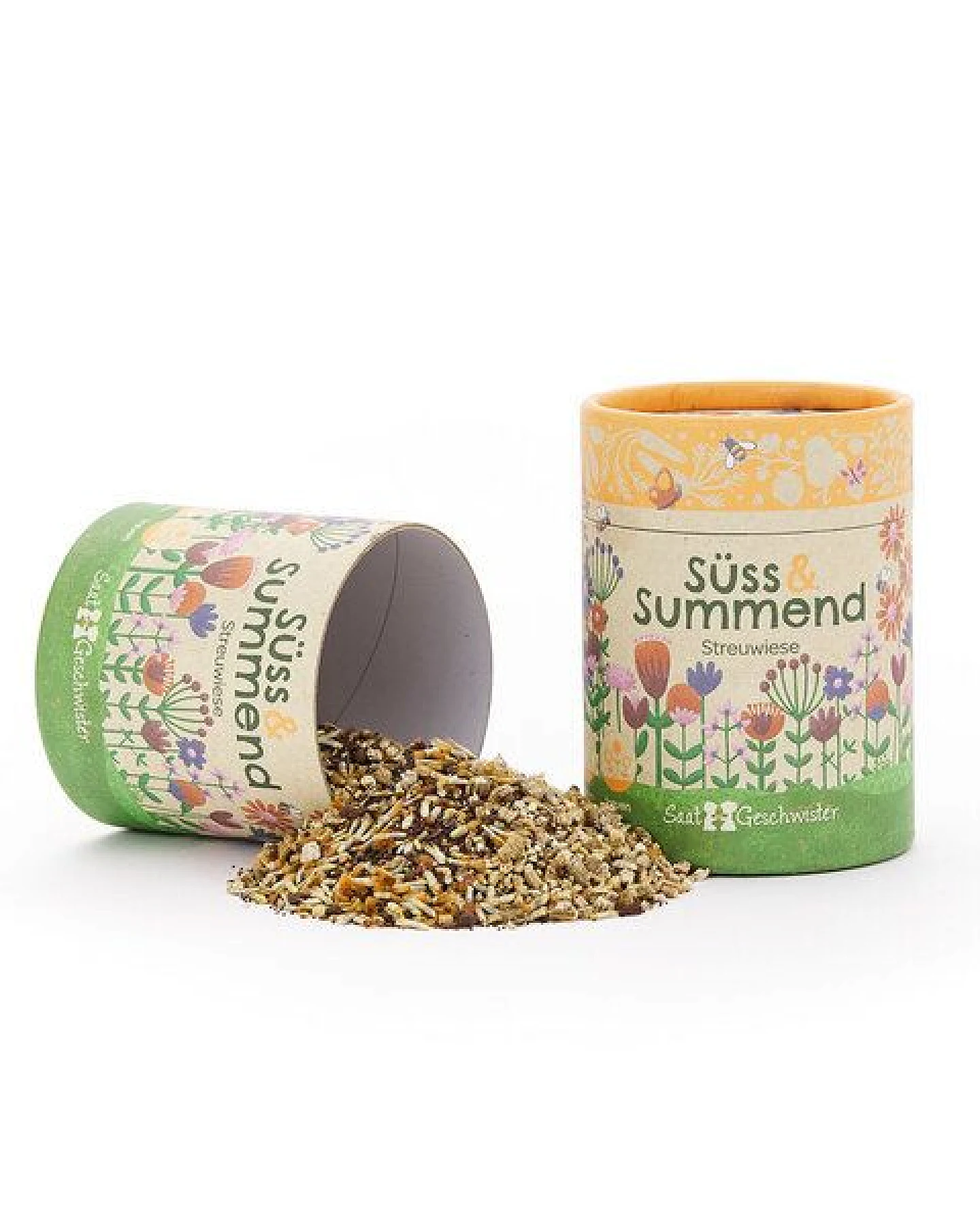 Die Stadtgärtner Süß & Summend I Blumenmischung und Samenmischung I Streuwiese I Geschenk für Gärtner und Naturfreunde – Ansicht 2