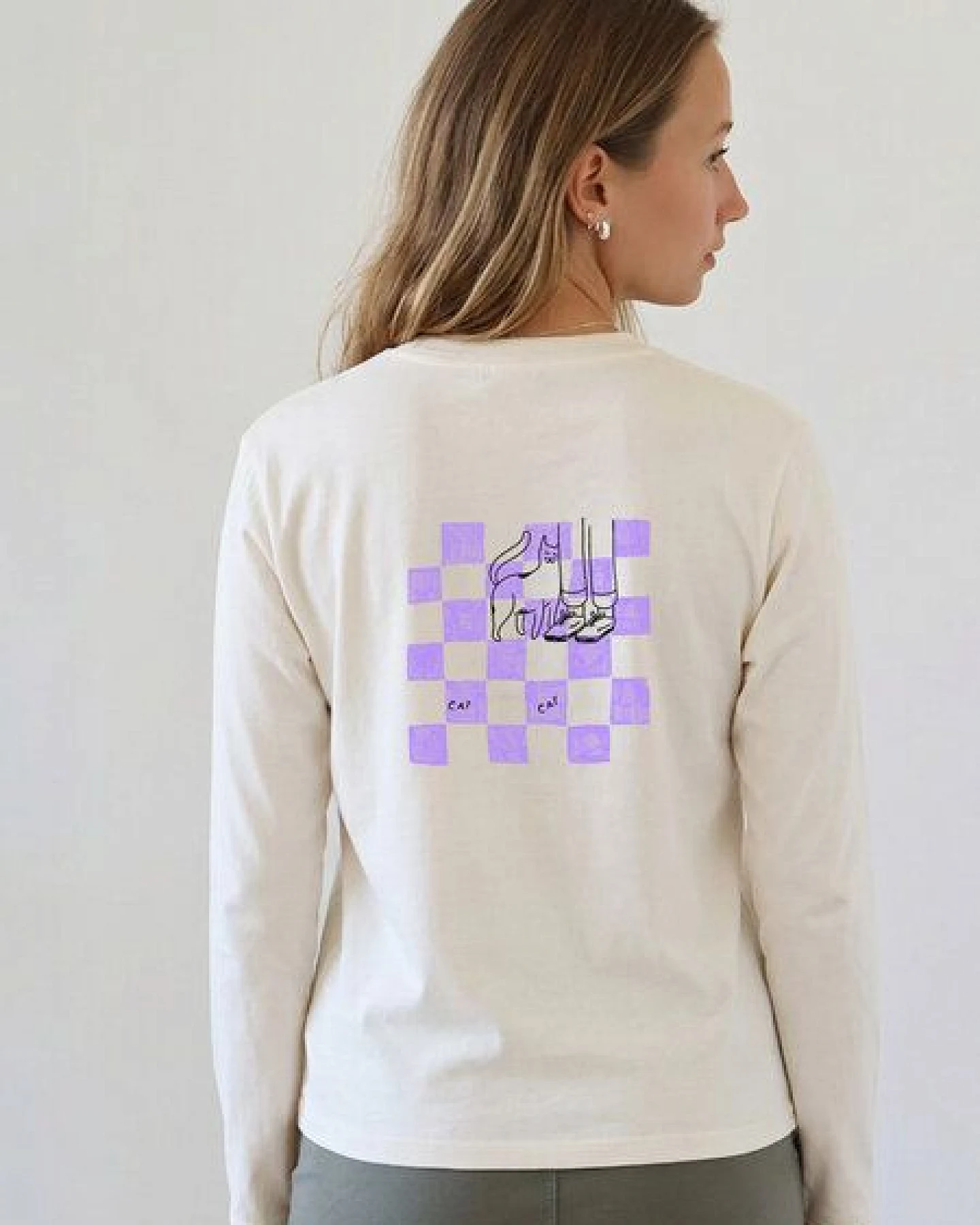 Kultgut Artdesign- Softes Langarmshirt Biobaumwolle/ Snooze – Ansicht 3