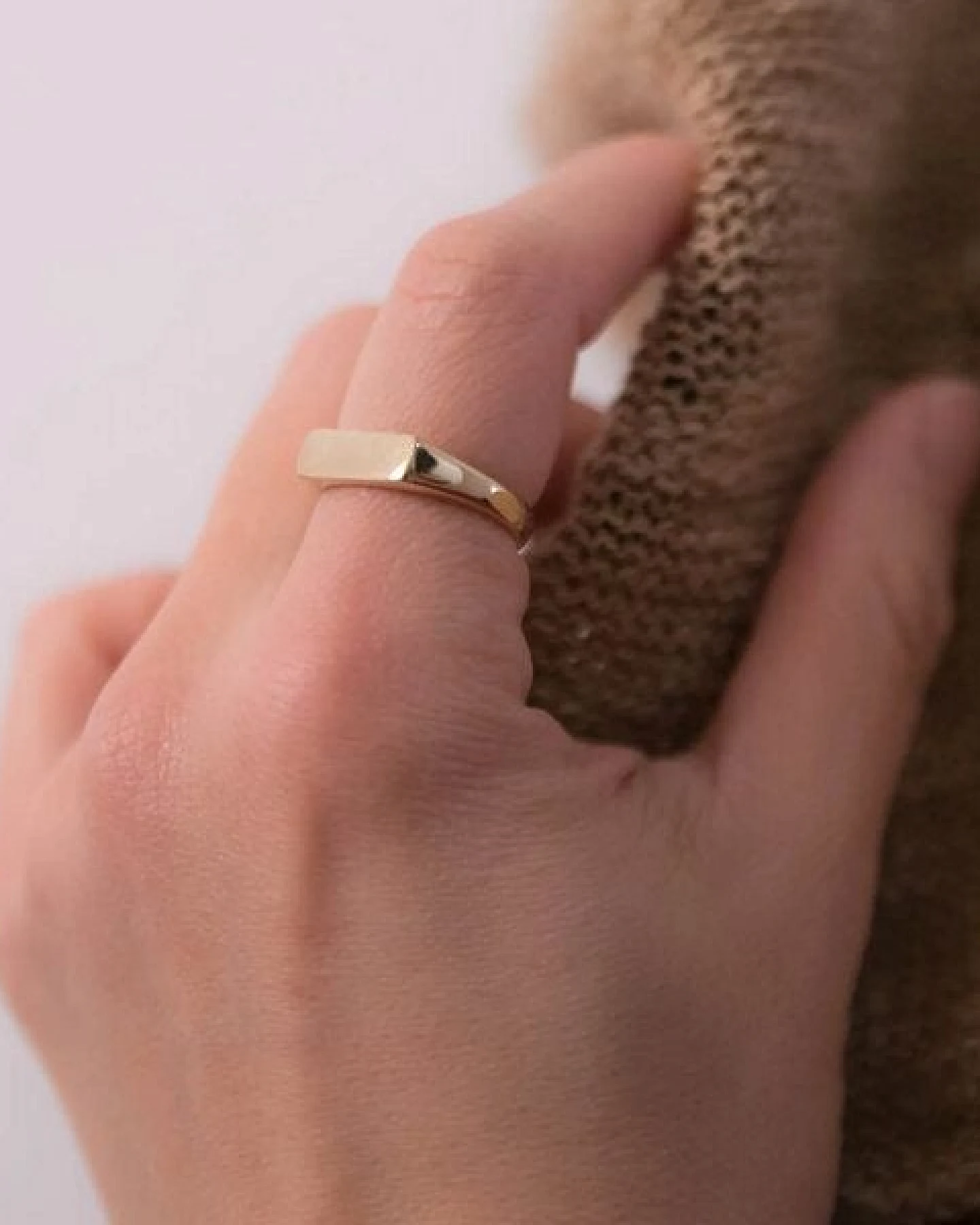 ting goods Signet Ring aus Messing oder Sterling Silber – Ansicht 3