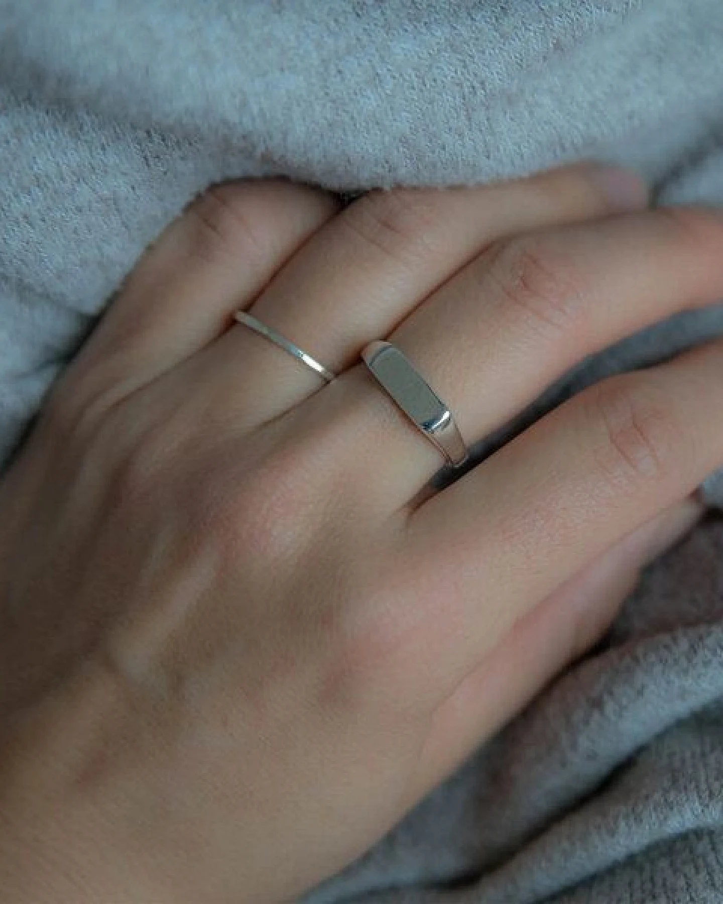 ting goods Signet Ring aus Messing oder Sterling Silber – Ansicht 2