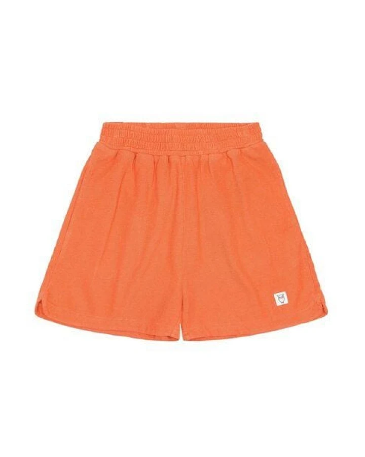 KnowledgeCotton Apparel Posey Elastic Waist Bouclé Shorts - Damen Kurze Hose aus Bio-Baumwolle