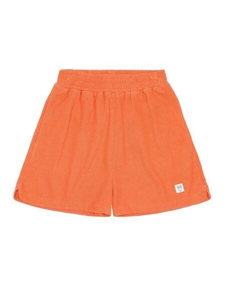 KnowledgeCotton Apparel Posey Elastic Waist Bouclé Shorts - Damen Kurze Hose aus Bio-Baumwolle