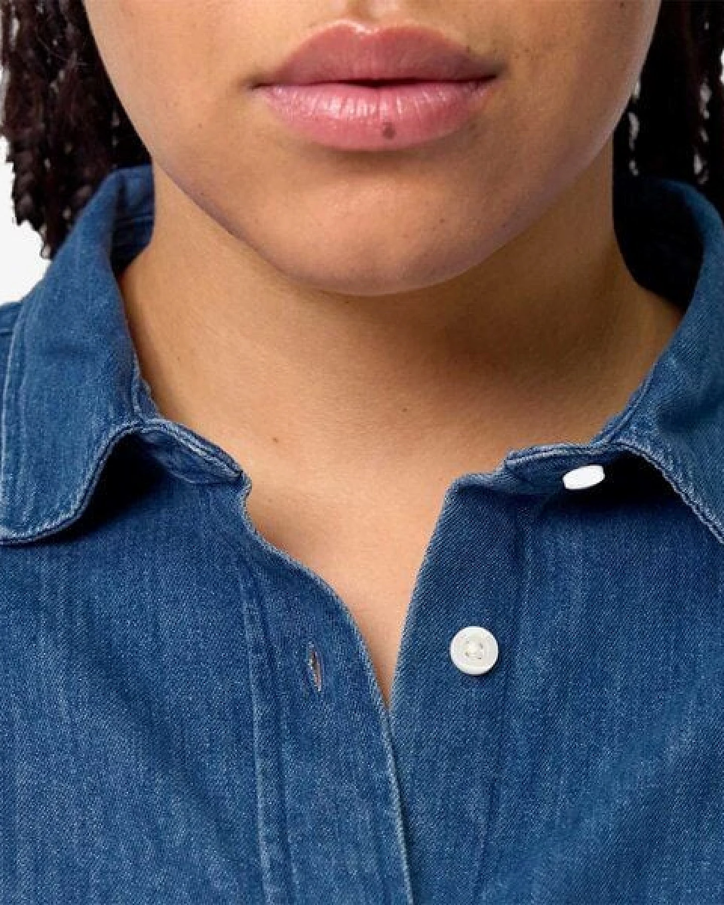 YTWOO Damen-Jeansbluse aus Bio-Baumwolle – Ansicht 3