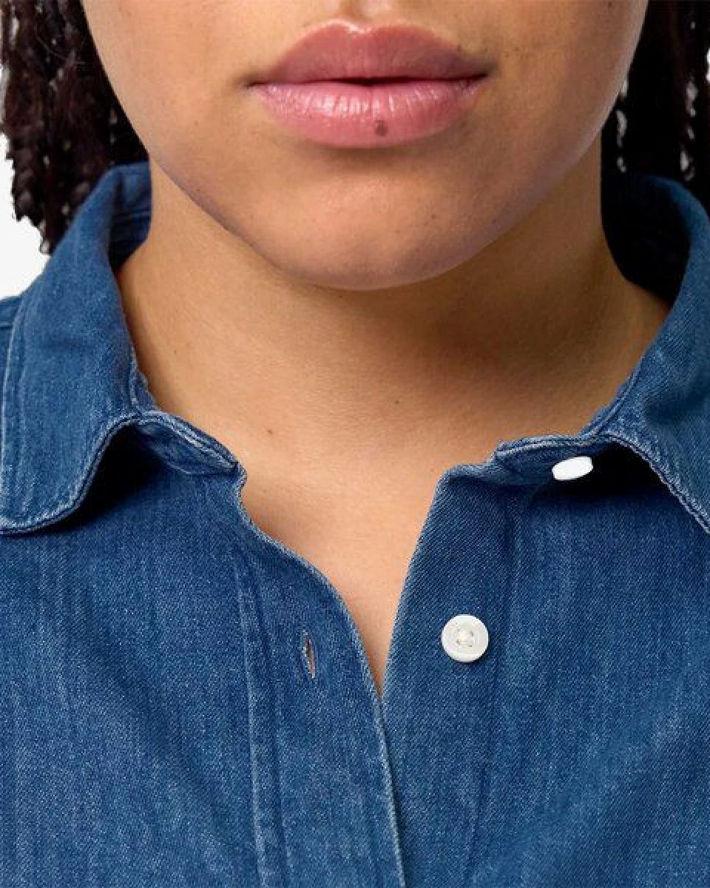 YTWOO Damen-Jeansbluse aus Bio-Baumwolle – Ansicht 3