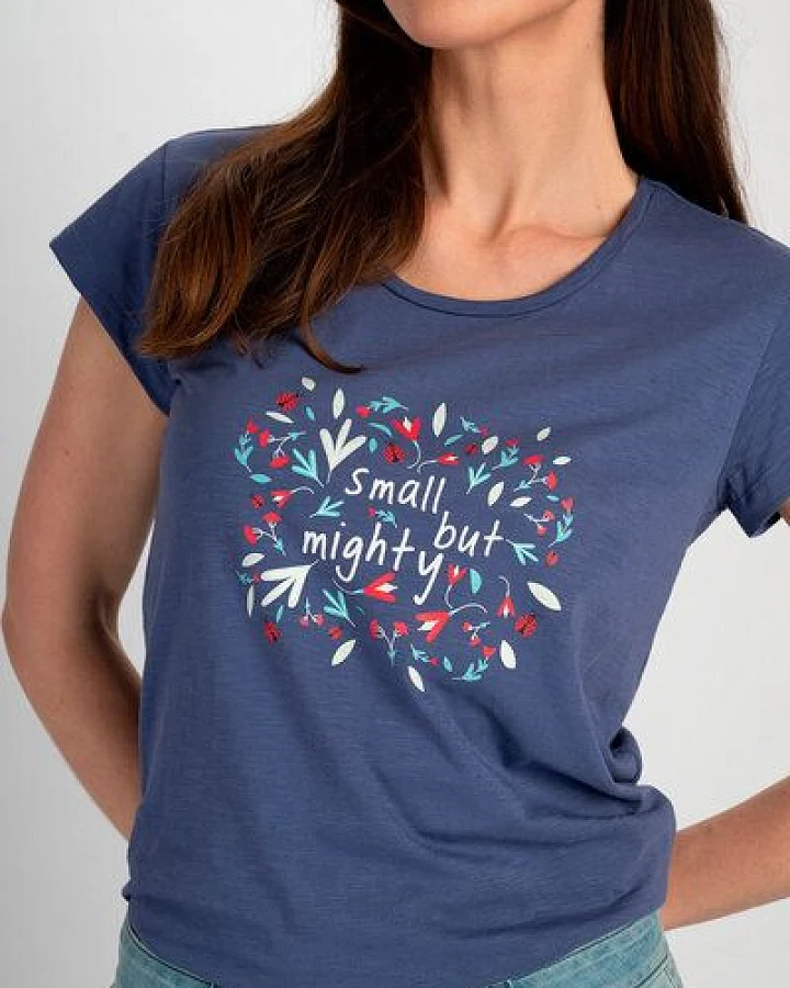 TRANQUILLO T-Shirt SMALL BUT MIGHTY aus GOTS Biobaumwolle (S25X43)