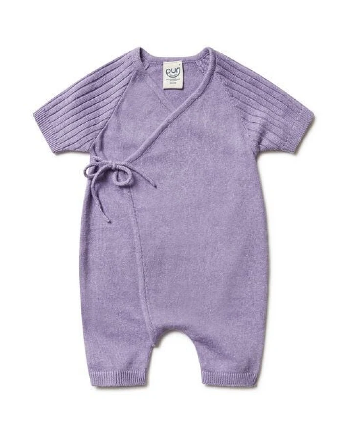 Puri Organic Baby Overall Kurz Bio Baumwolle Leinen