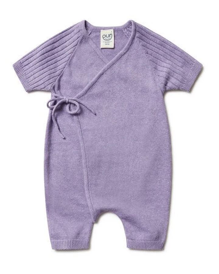 Puri Organic Baby Overall Kurz Bio Baumwolle Leinen