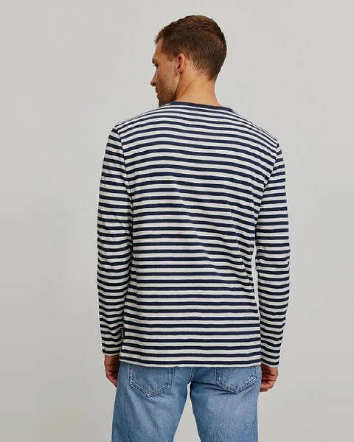 Herren Slub Longsleeve aus Bio-Baumwolle - MACA STRIPES - recolution