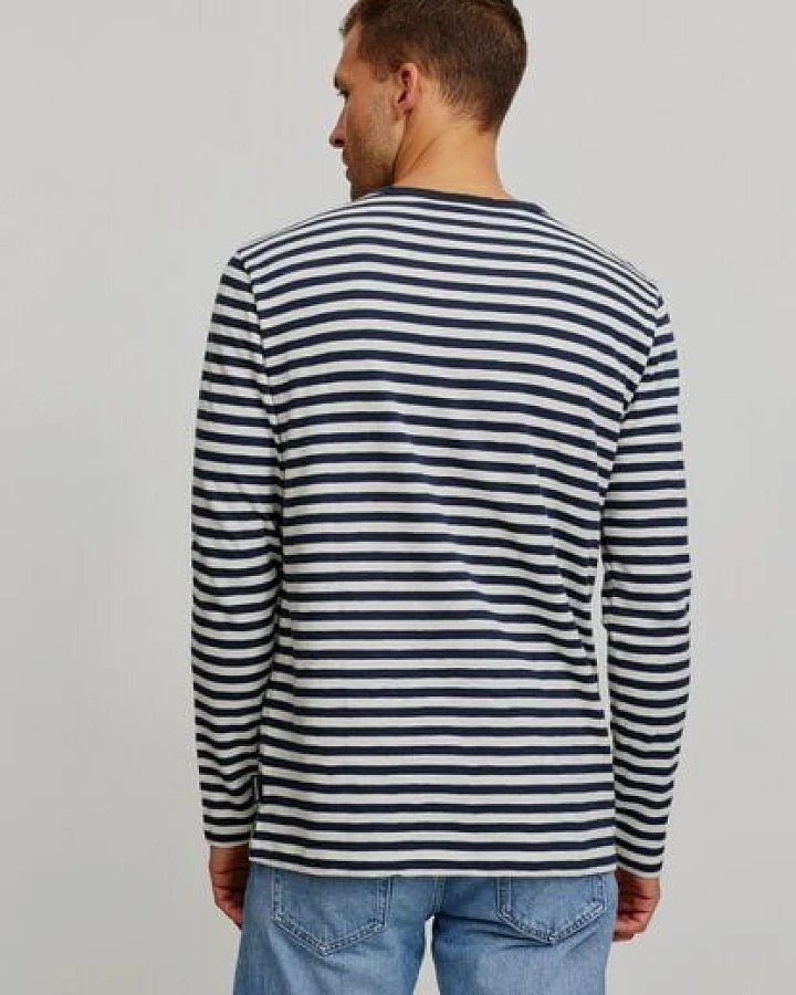 Herren Slub Longsleeve aus Bio-Baumwolle - MACA STRIPES - recolution