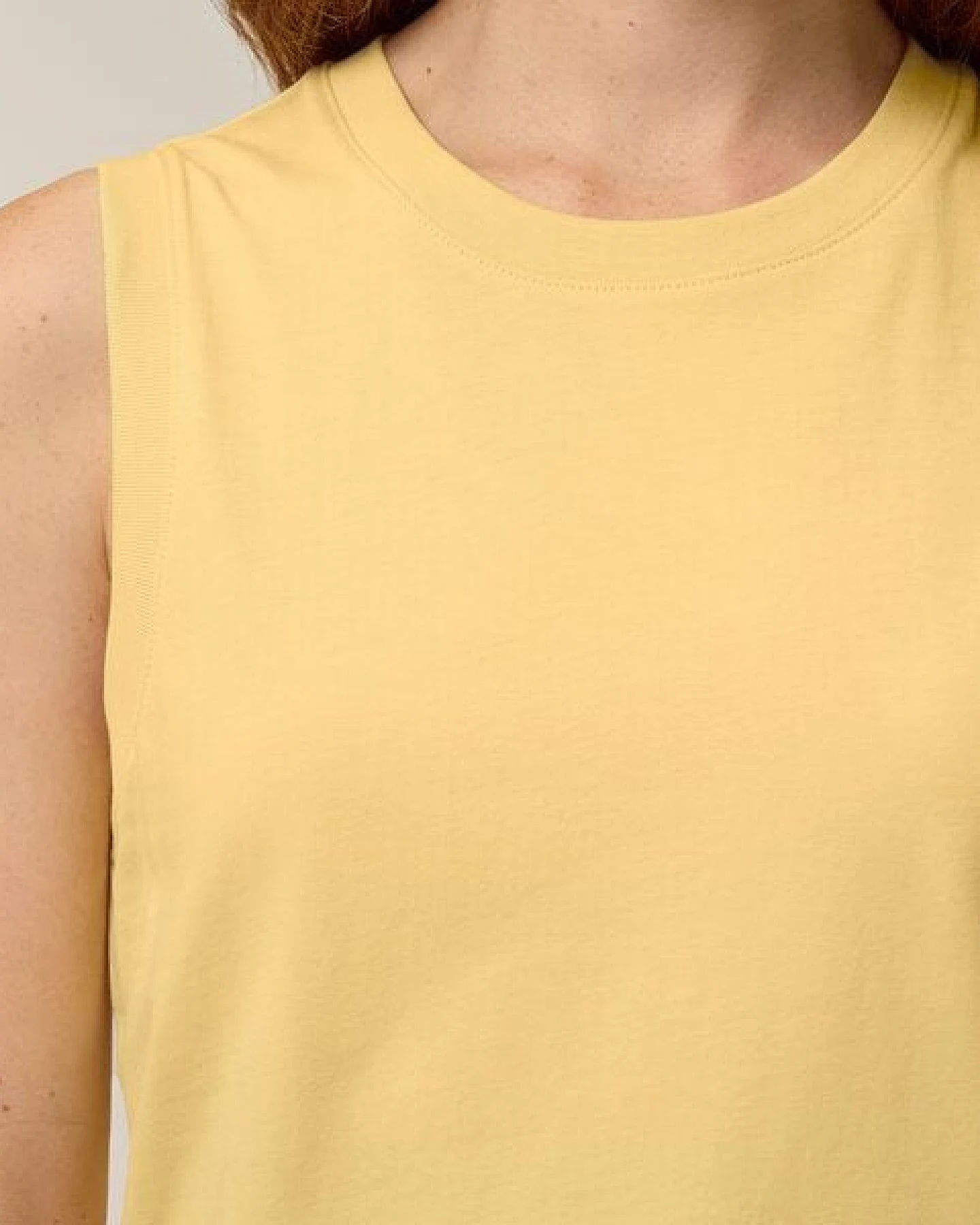 FAIRTICKEN BASICS Damen Shirt ohne Ärmel aus 100% Bio-Baumwolle – Ansicht 3