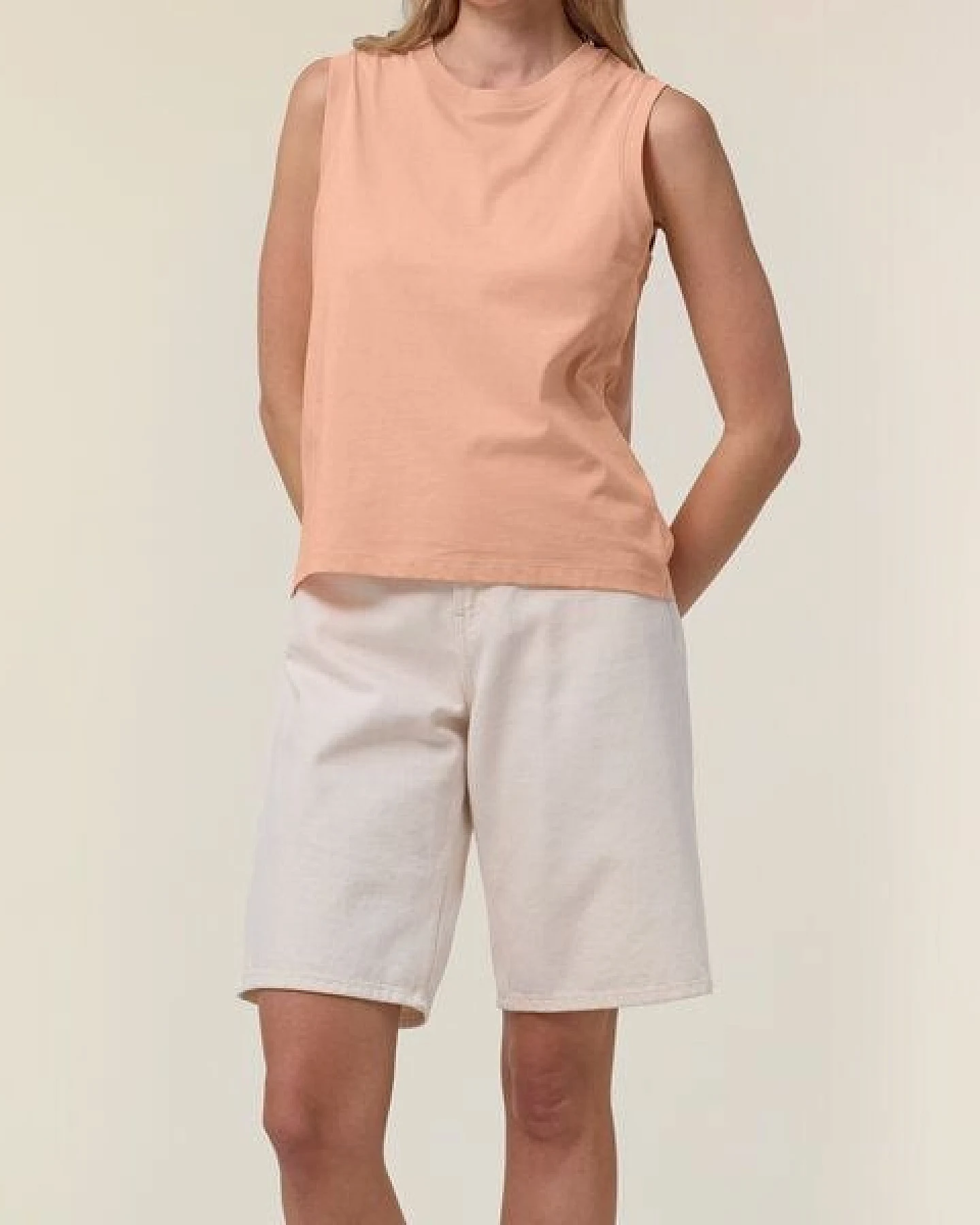 FAIRTICKEN BASICS Damen Shirt ohne Ärmel aus 100% Bio-Baumwolle – Ansicht 4