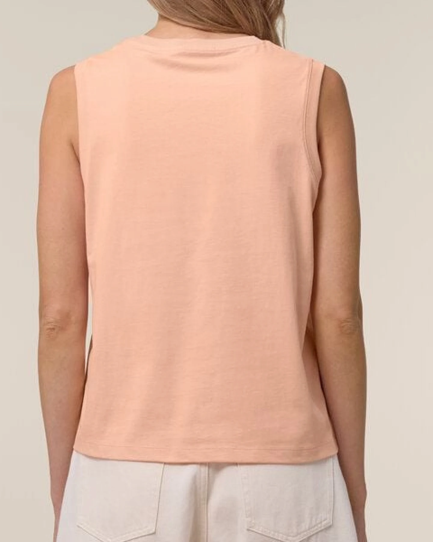 FAIRTICKEN BASICS Damen Shirt ohne Ärmel aus 100% Bio-Baumwolle – Ansicht 3