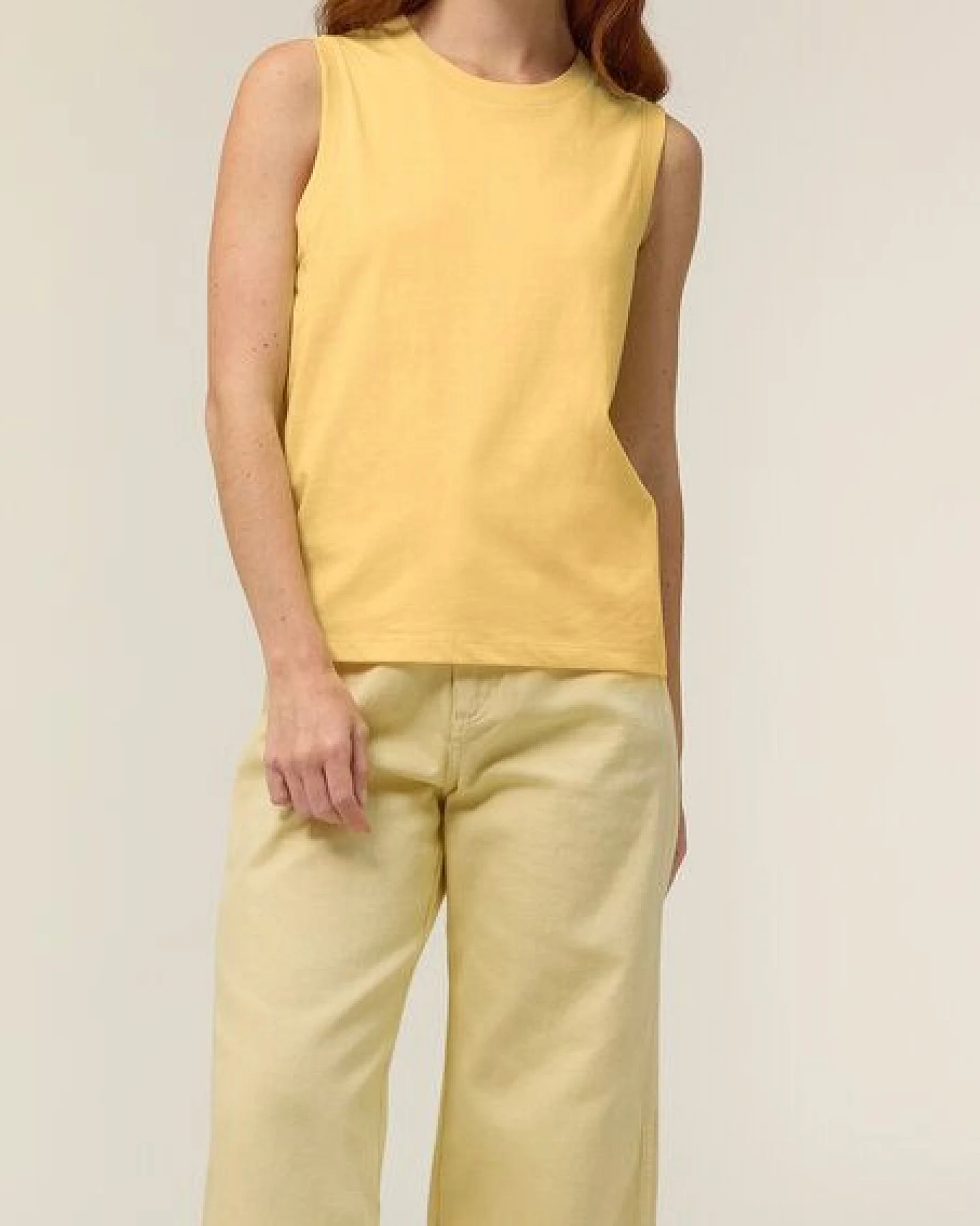 FAIRTICKEN BASICS Damen Shirt ohne Ärmel aus 100% Bio-Baumwolle – Ansicht 4