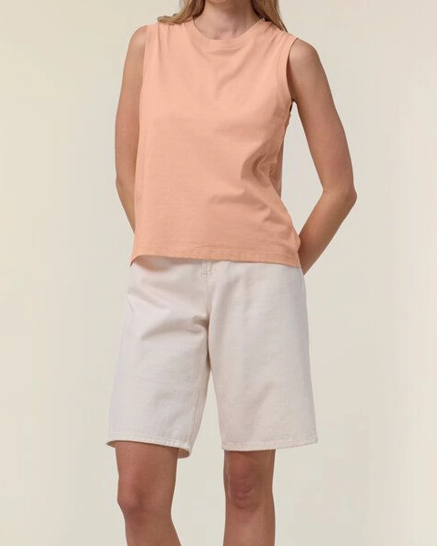 FAIRTICKEN BASICS Damen Shirt ohne Ärmel aus 100% Bio-Baumwolle – Ansicht 4