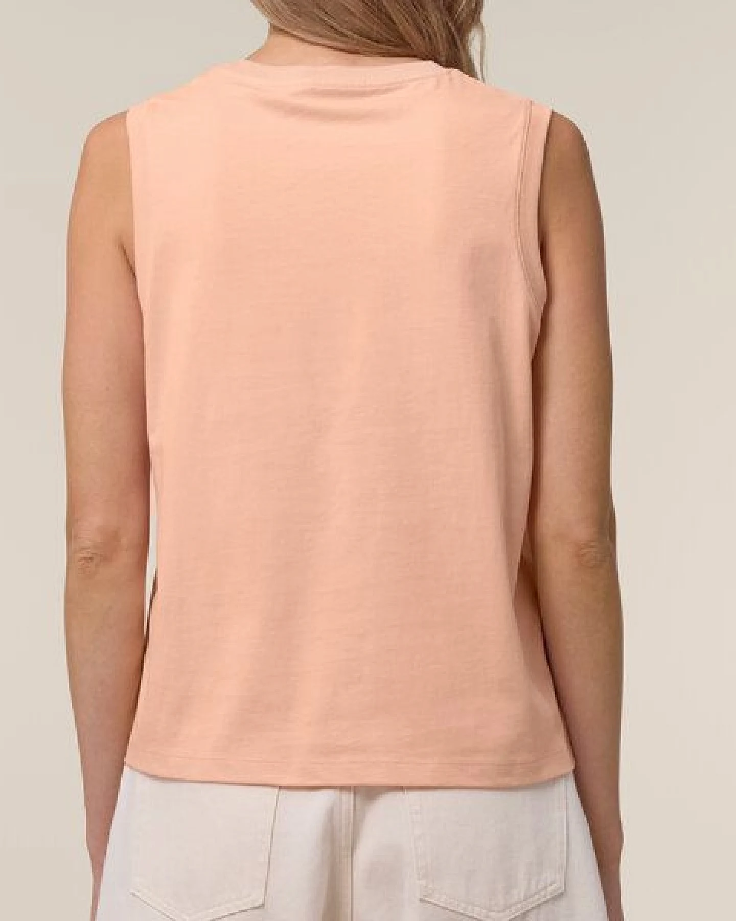 FAIRTICKEN BASICS Damen Shirt ohne Ärmel aus 100% Bio-Baumwolle – Ansicht 3