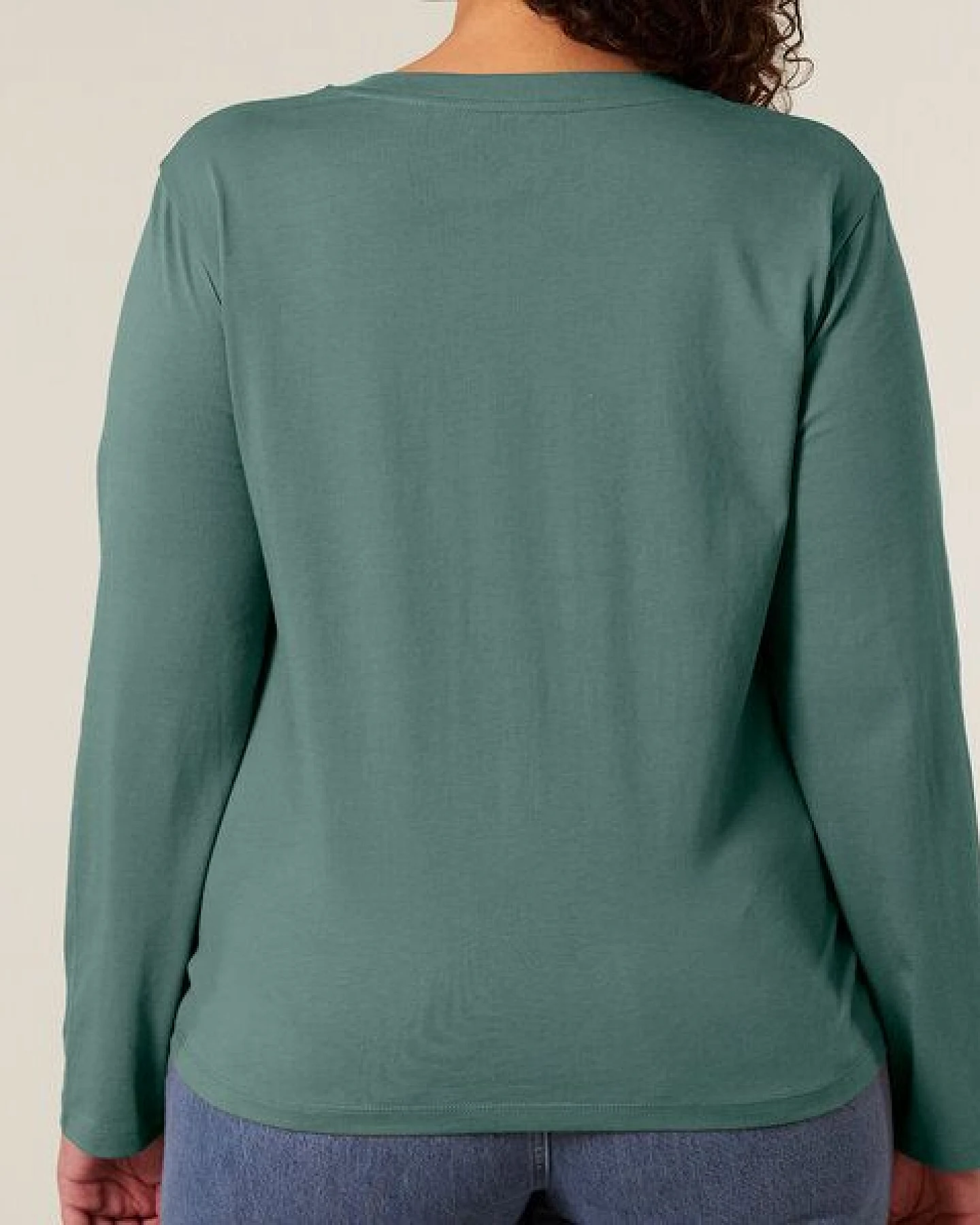 FAIRTICKEN BASICS Damen Basic Longsleeve Shirt aus 100% Bio-Baumwolle – Ansicht 3