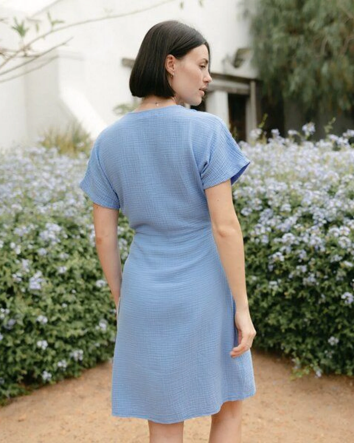 NORDLICHT Musselin Wickelkleid Mella aus 100% Bio-Baumwolle – Ansicht 3