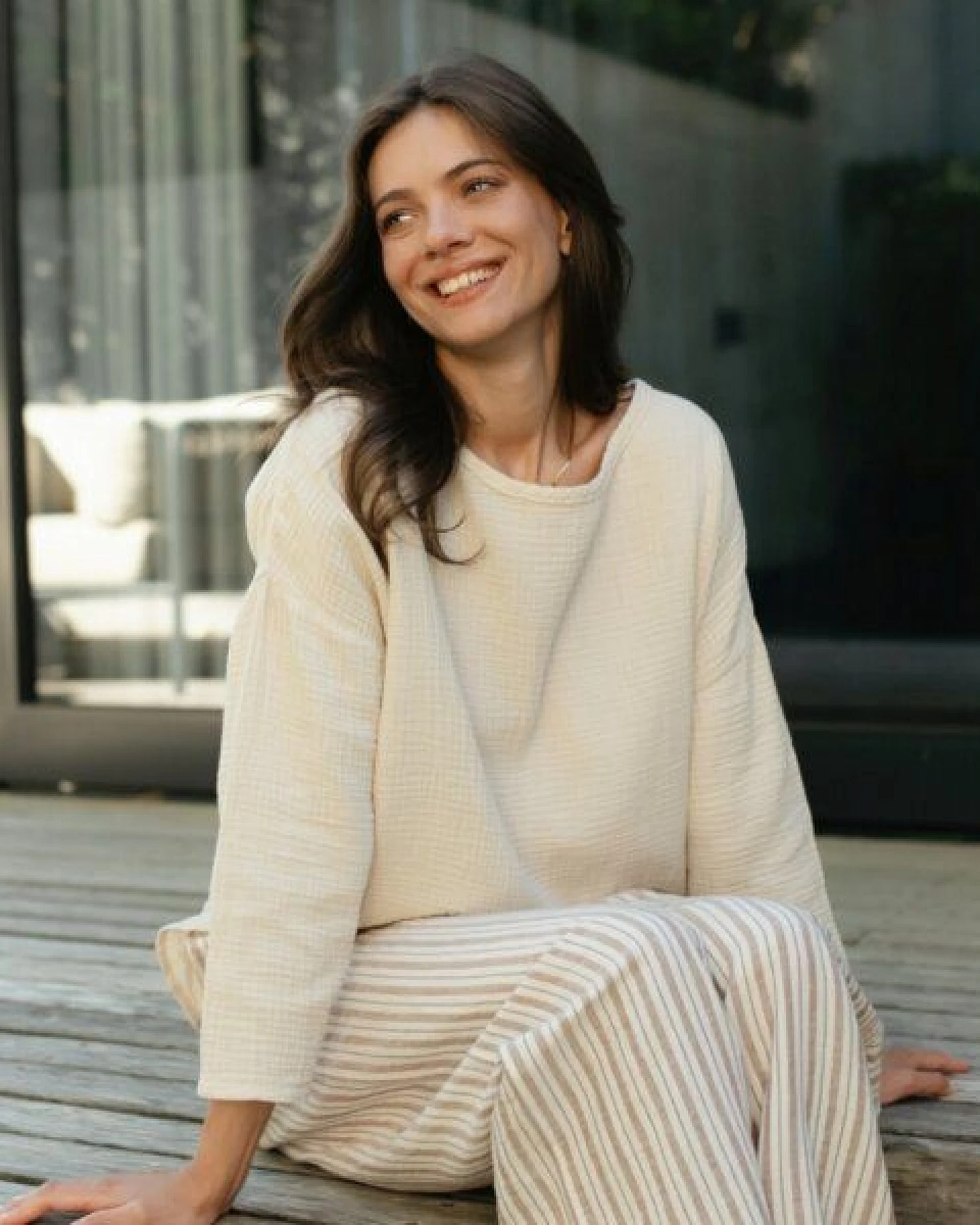 NORDLICHT Musselin Longsleeve Ilvy aus 100% Bio-Baumwolle – Ansicht 3