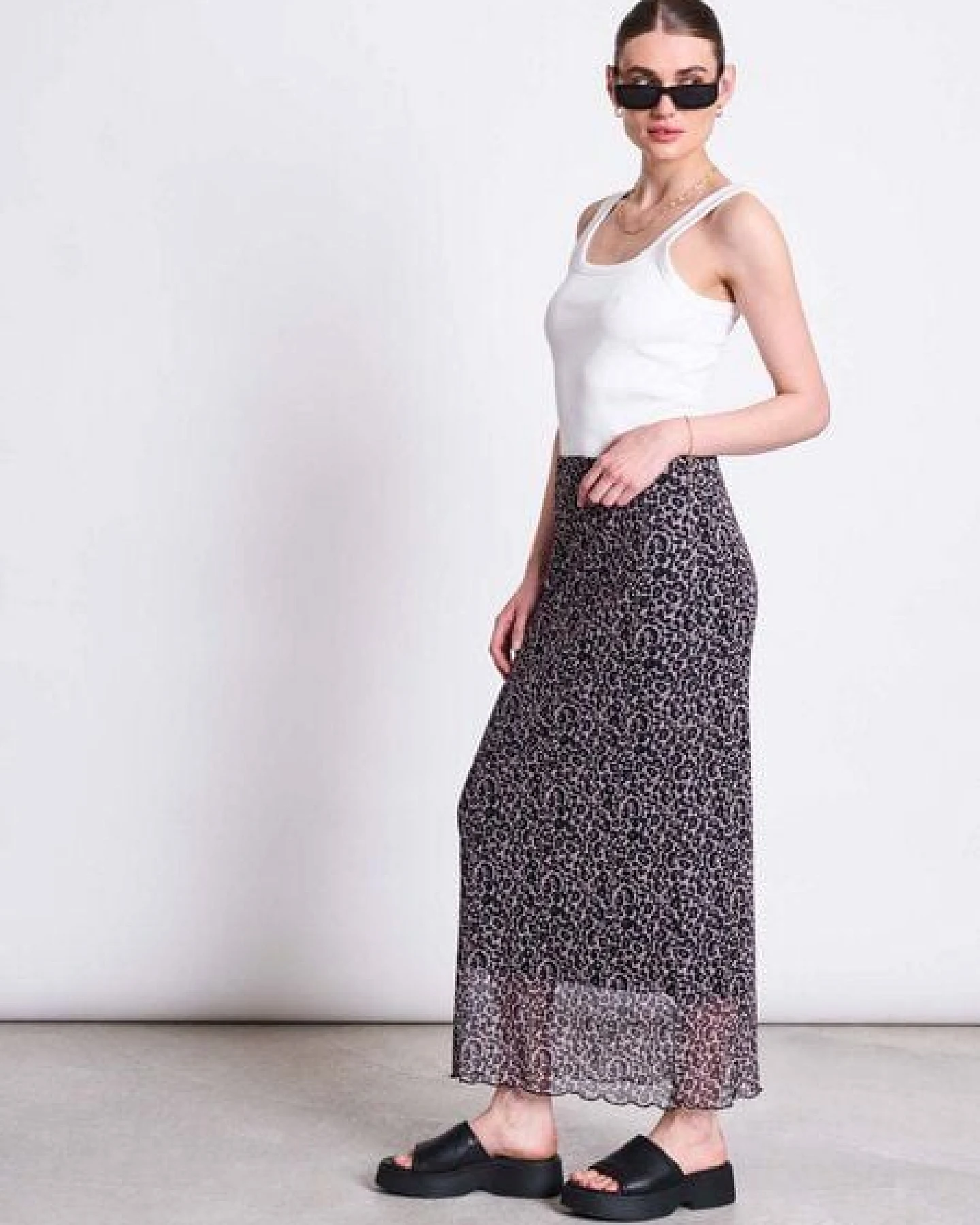 JAN N JUNE Damen Rock - Smuk Leo Print Skirt – Ansicht 4