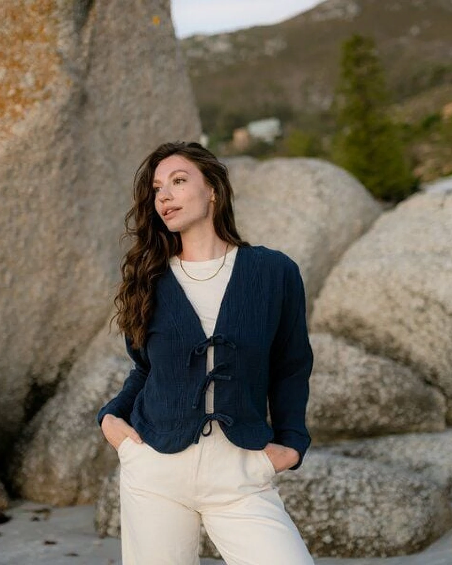 NORDLICHT Musselin Jacke Janne aus 100% Bio-Baumwolle – Ansicht 3
