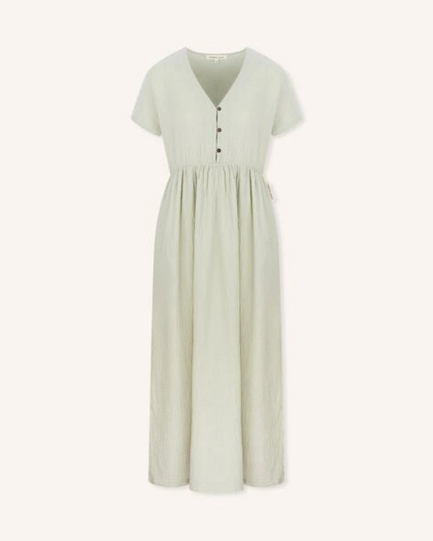 NORDLICHT Musselin Kleid Alma Lang aus 100% Bio-Baumwolle – Ansicht 2