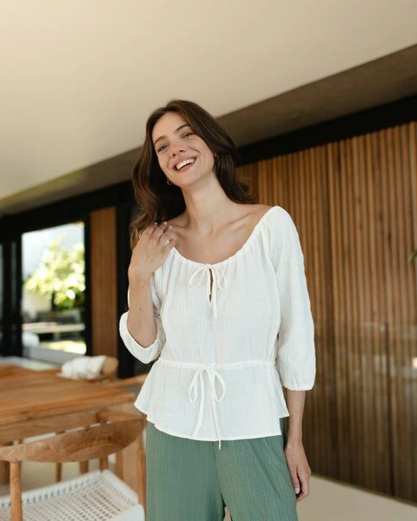 NORDLICHT Bluse Soni aus Bio-Baumwolle – Ansicht 2