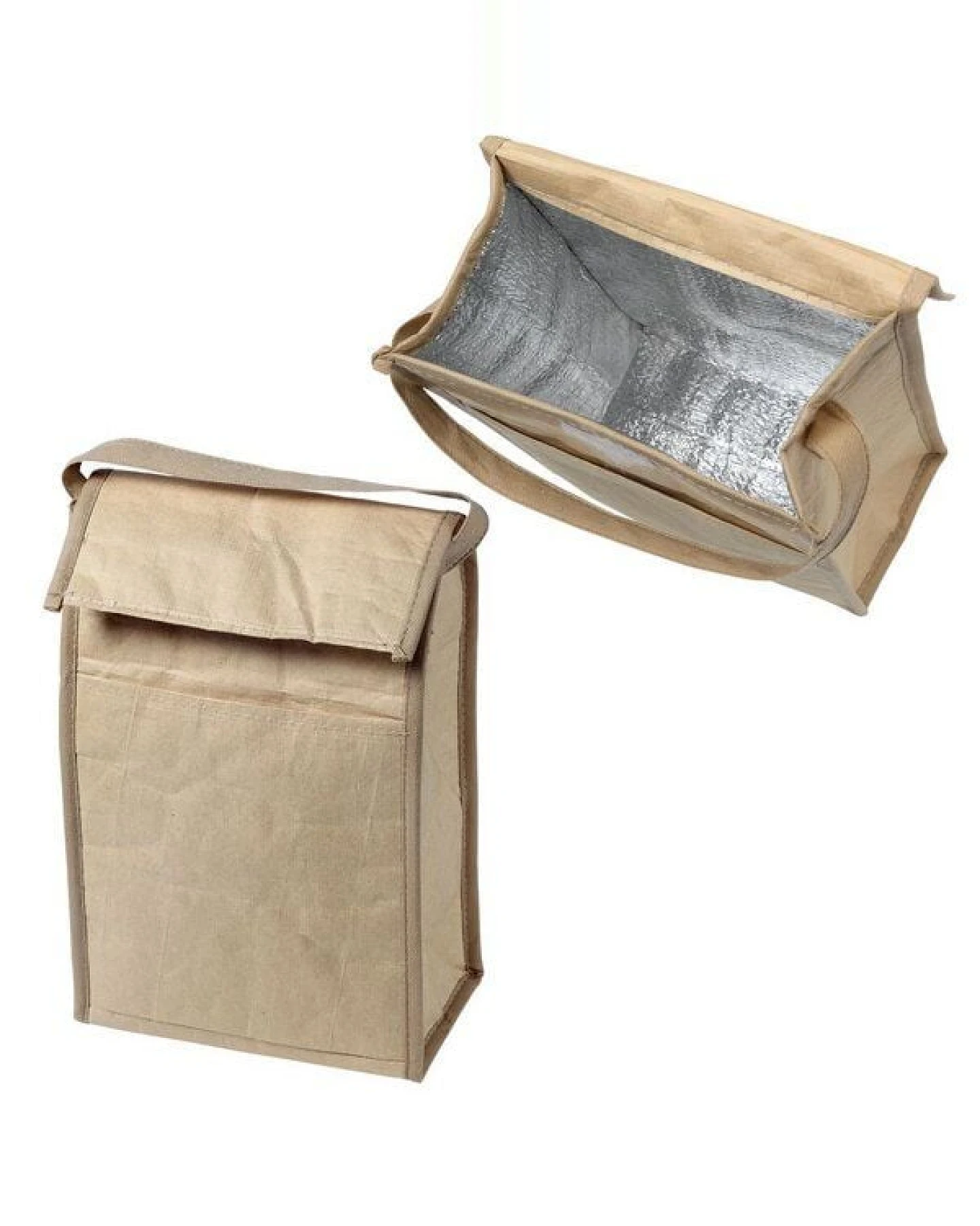 elasto Kühltasche aus Kraftpapier - Isoliertasche für Picknick & Freibad – Ansicht 3