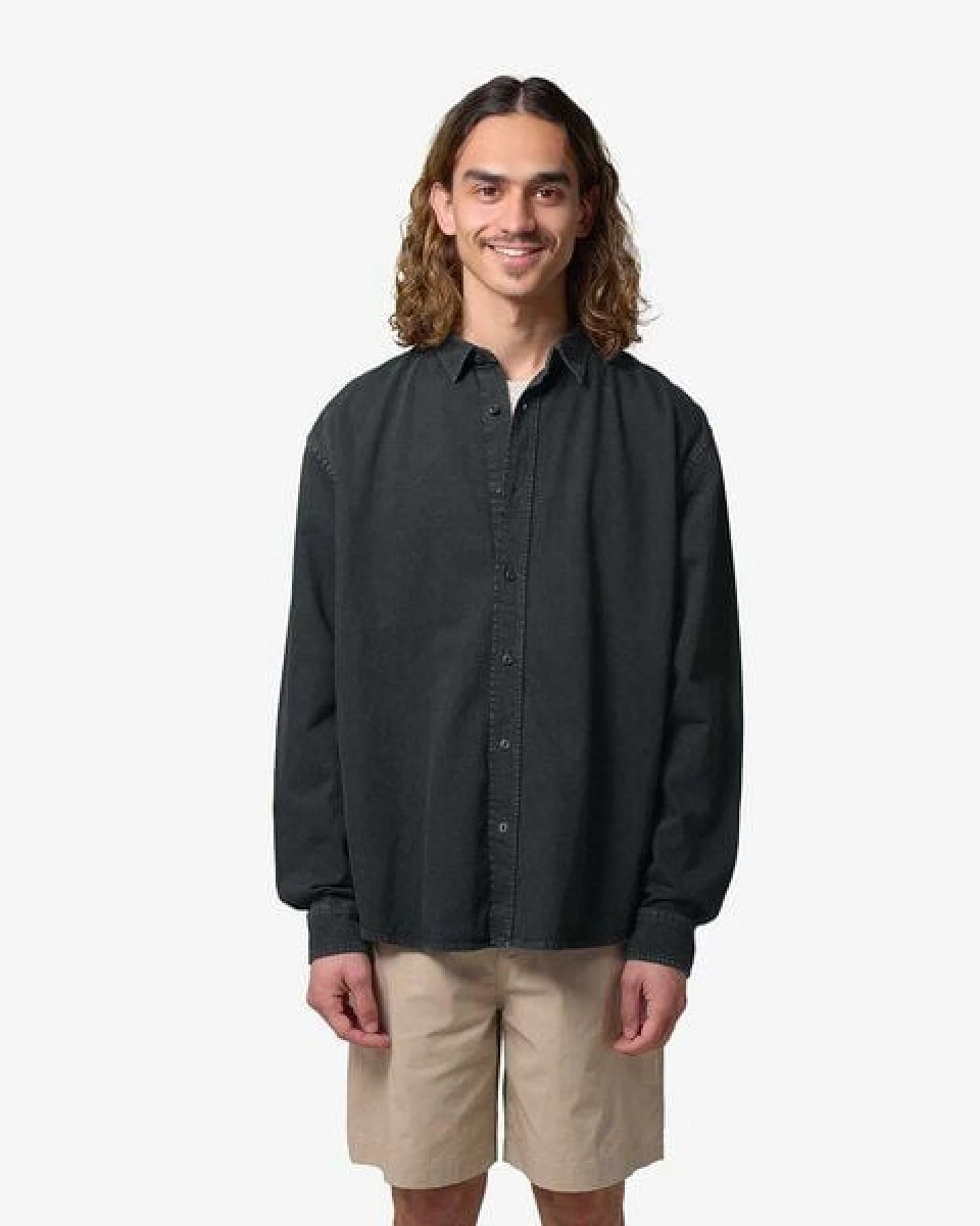 YTWOO Unisex Langarm Hemd aus Bio-Baumwolle – Ansicht 4