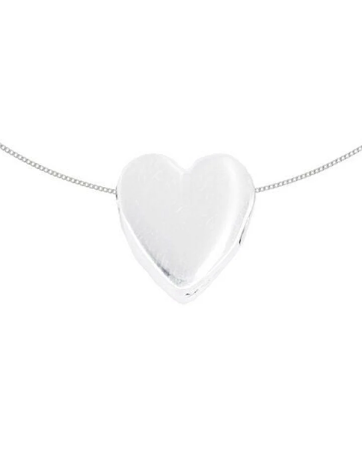 pakilia Kettenanhänger "Corazón cartoneado" inkl. Silberkette 45 cm