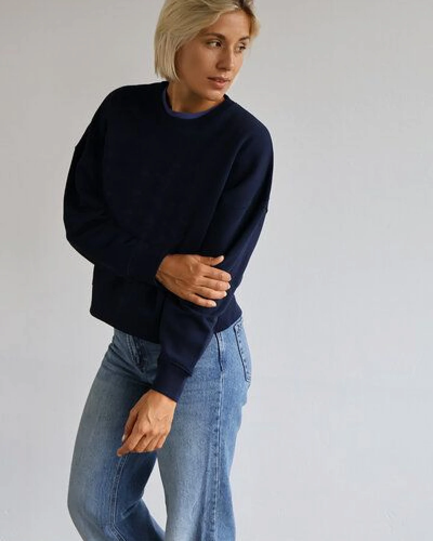 Kultgut Goodness Sweater 100% Bio-Baumwolle - Ein schöner Allrounder im Boxistyle – Ansicht 4