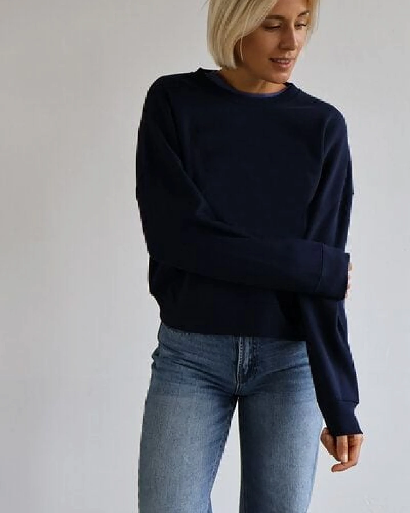 Kultgut Goodness Sweater 100% Bio-Baumwolle - Ein schöner Allrounder im Boxistyle – Ansicht 3