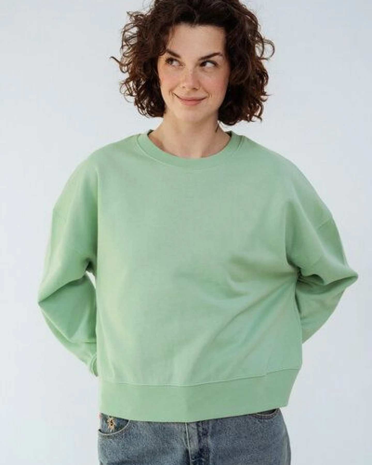 Kultgut Goodness Sweater 100% Bio-Baumwolle - Ein schöner Allrounder im Boxistyle – Ansicht 4