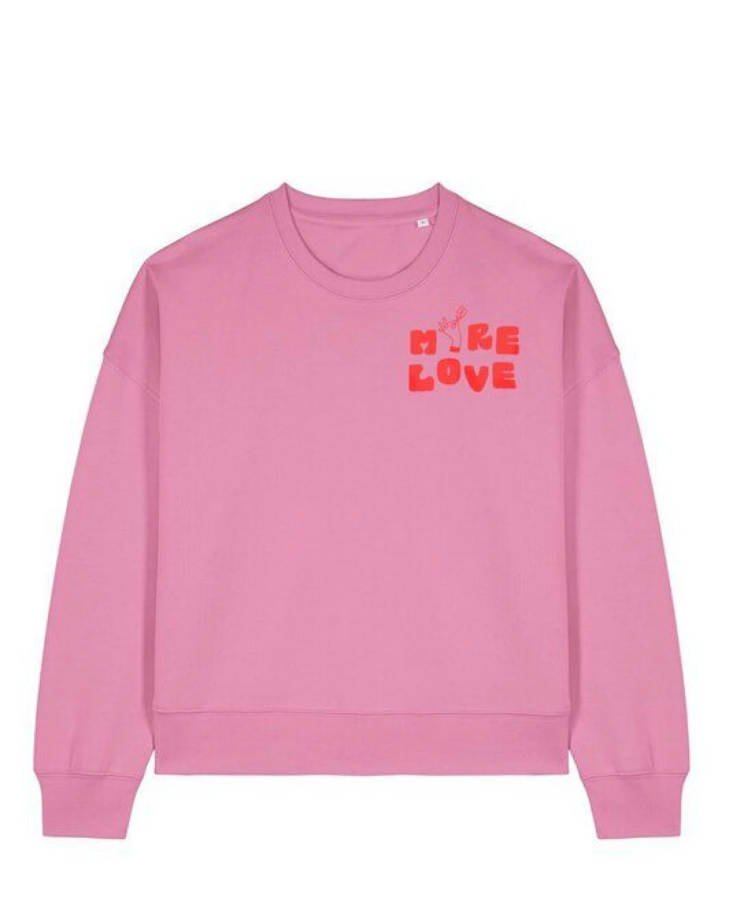 Kultgut Kindness Sweater 100% Bio-Baumwolle - Boxistyle/ More Love – Ansicht 4