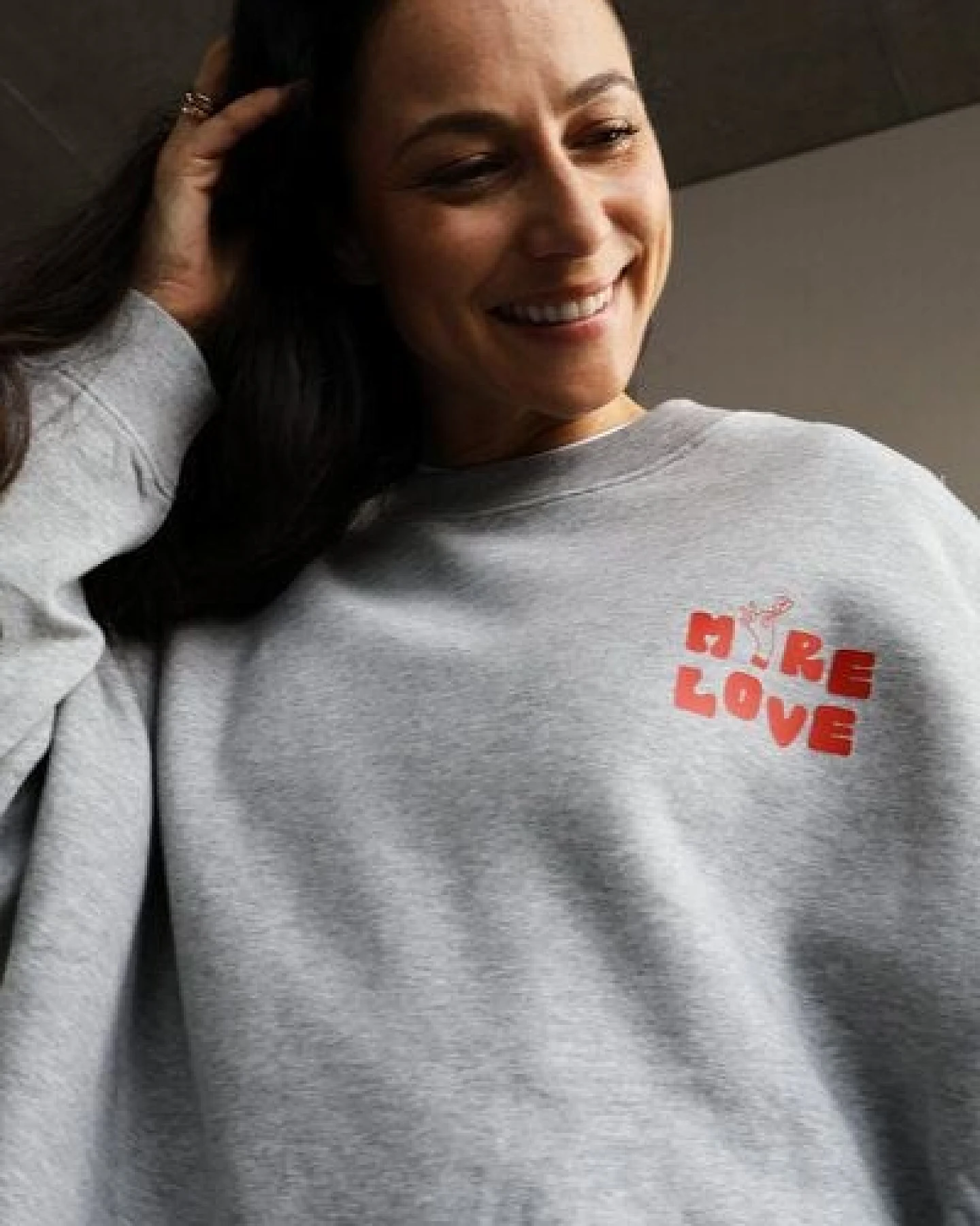 Kultgut Kindness Sweater 100% Bio-Baumwolle - Boxistyle/ More Love – Ansicht 4