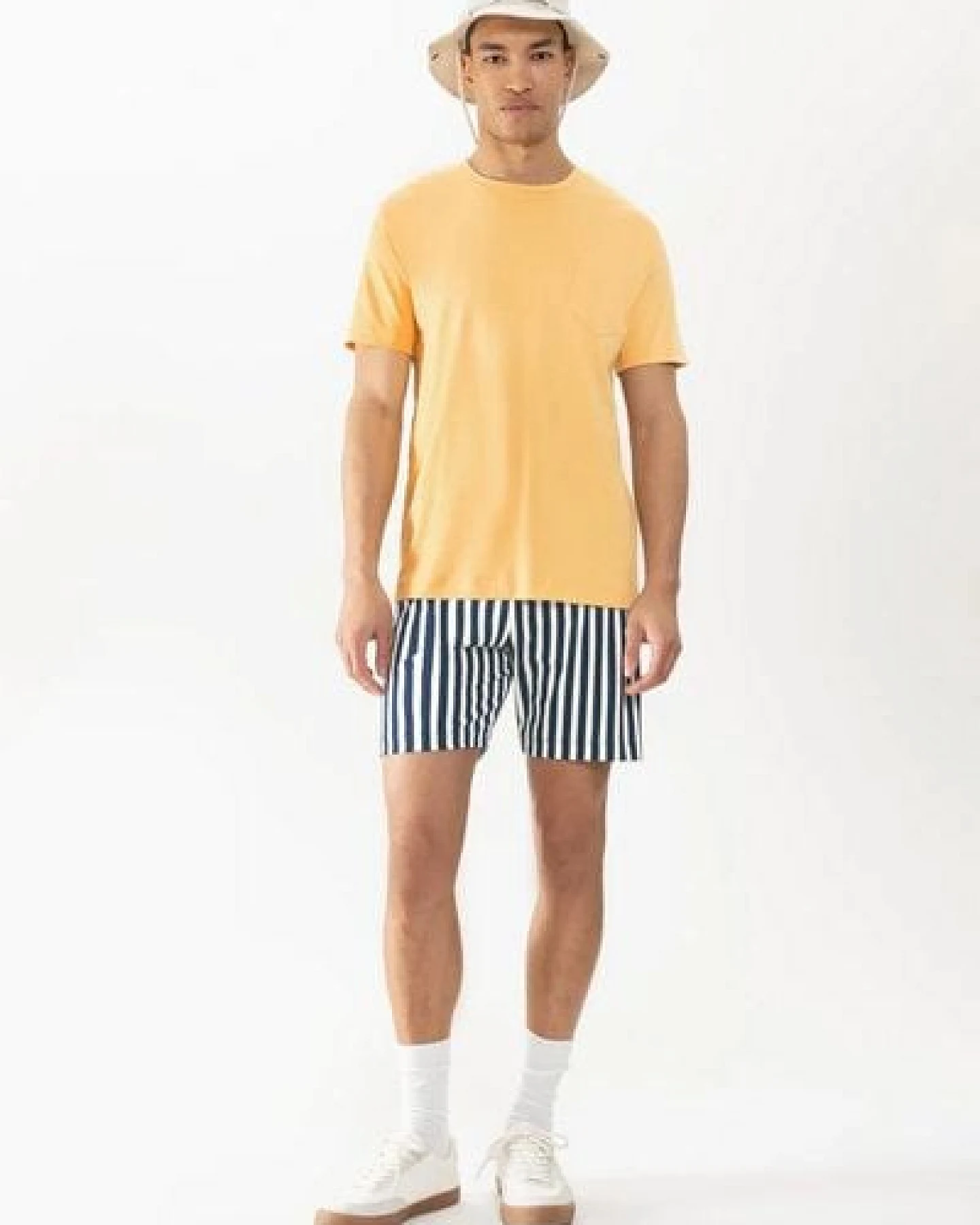 Mey Herren Schlafanzug Pyjama kurz "Sun Stripes" Made-in-Green – Ansicht 4
