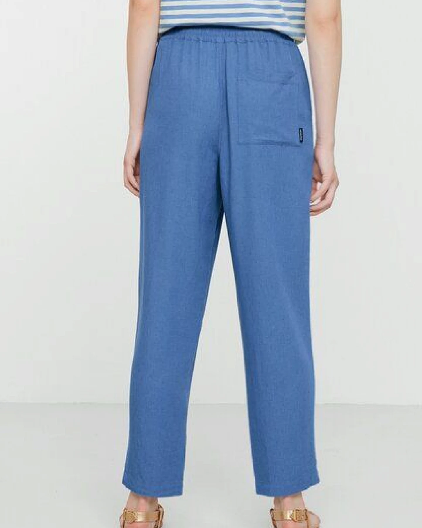 Damen Hose aus Leinen und LENZING ECOVERO Viskose Mix - MOONFLOWER - recolution – Ansicht 4