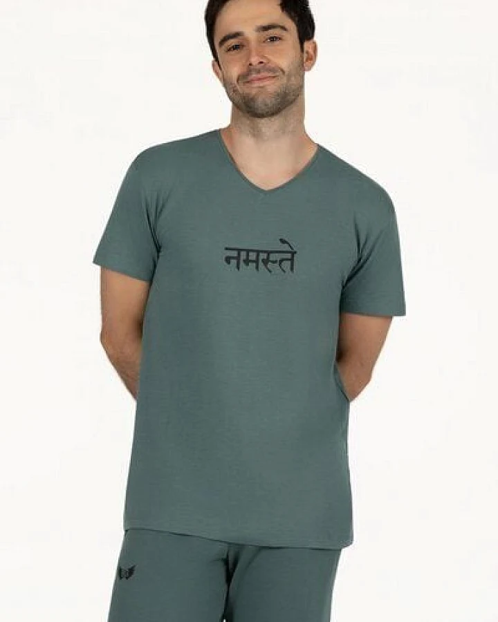 Renegade Guru Herren Yoga Shirt Namaste