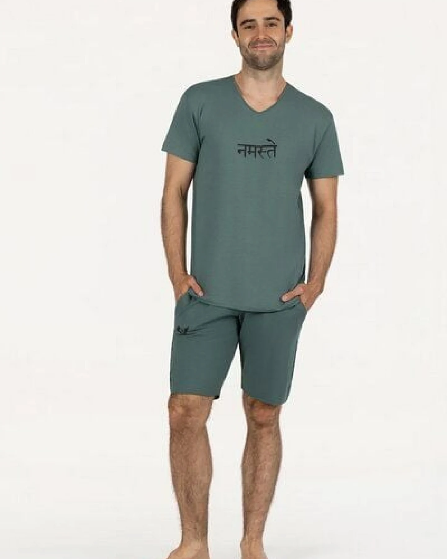 Renegade Guru Herren Yoga Shirt Namaste – Ansicht 4