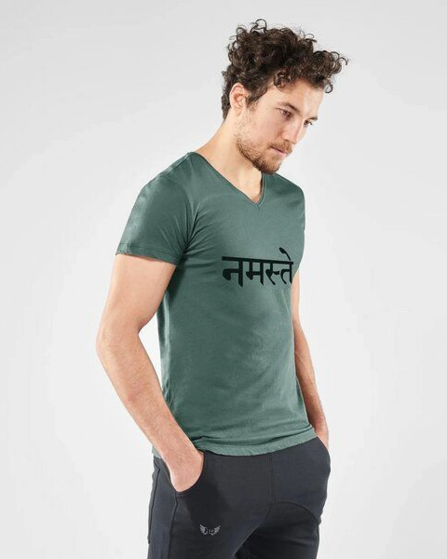 Renegade Guru Herren Yoga Shirt Namaste – Ansicht 3