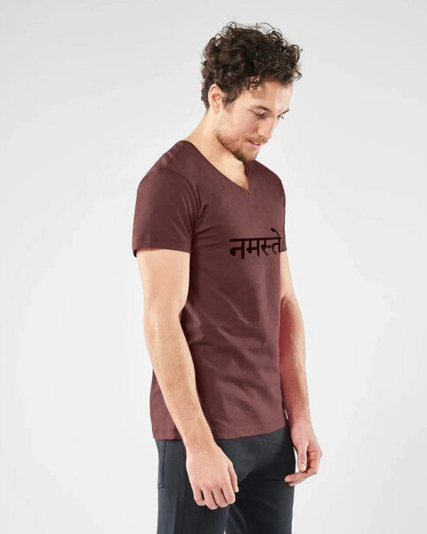Renegade Guru Herren Yoga Shirt Namaste – Ansicht 2
