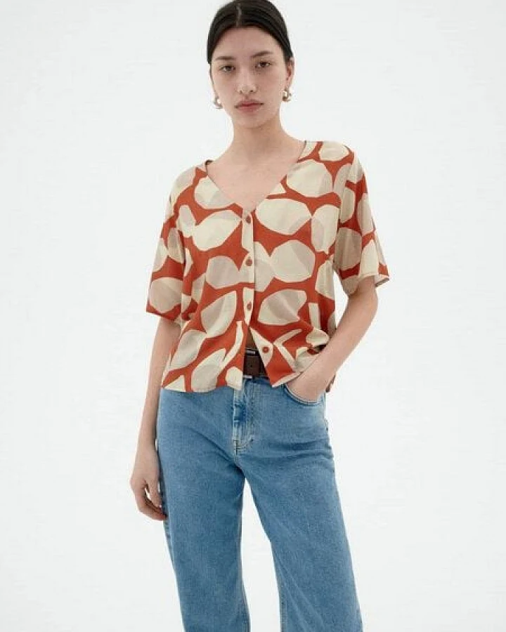 thinking mu Libelula Blouse I - Damen Bluse
