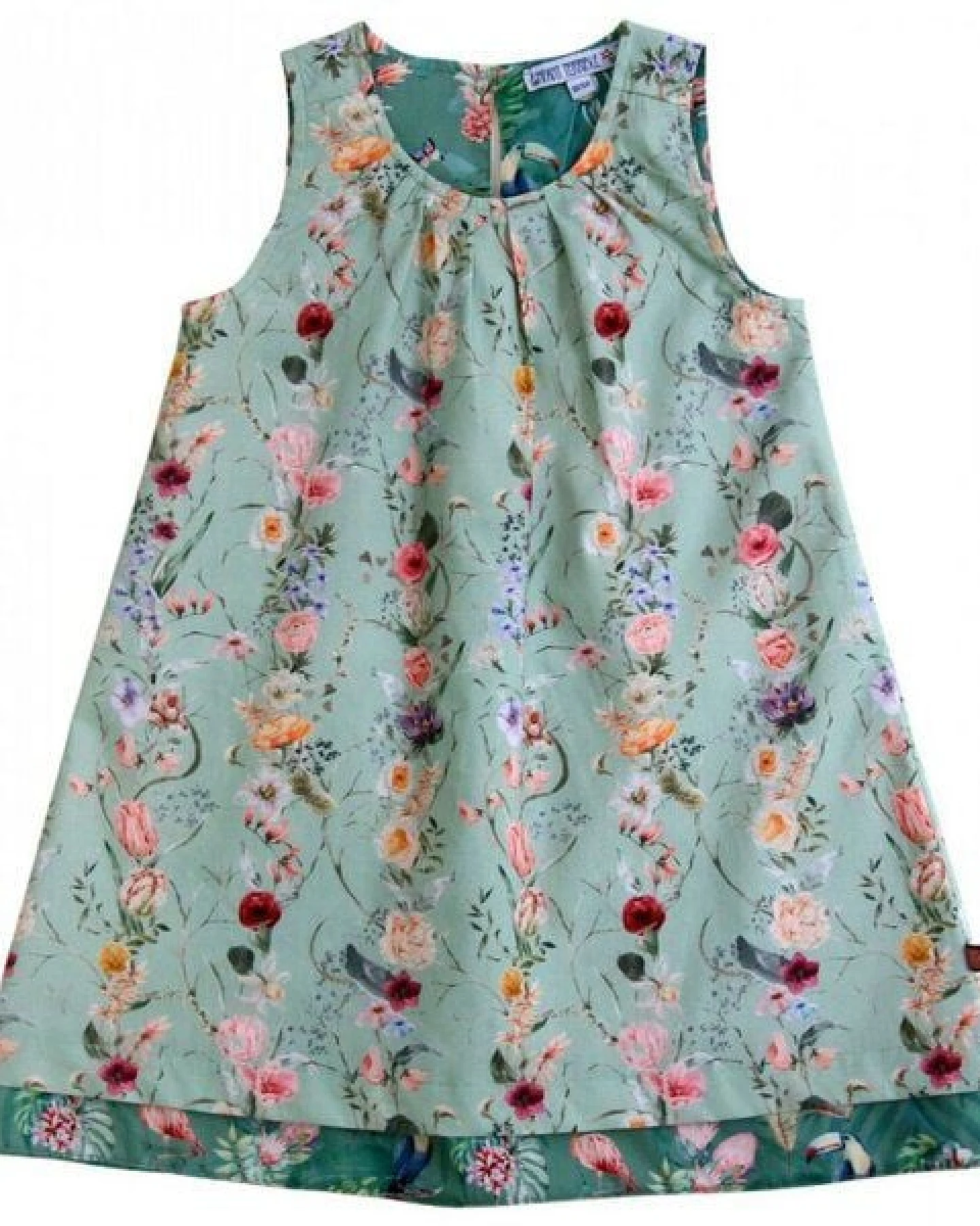 Enfant Terrible Wendekleid Blumen-Dschungel mint-salbei – Ansicht 3