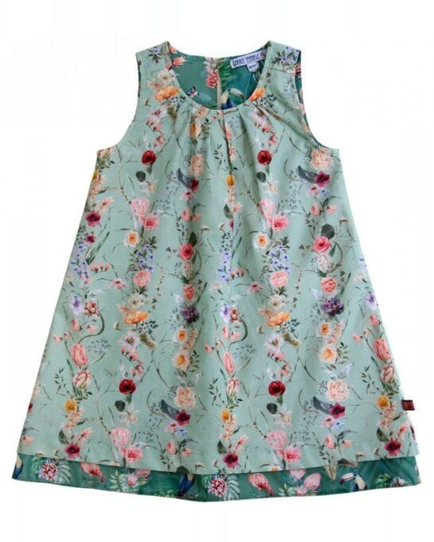 Enfant Terrible Wendekleid Blumen-Dschungel mint-salbei – Ansicht 3