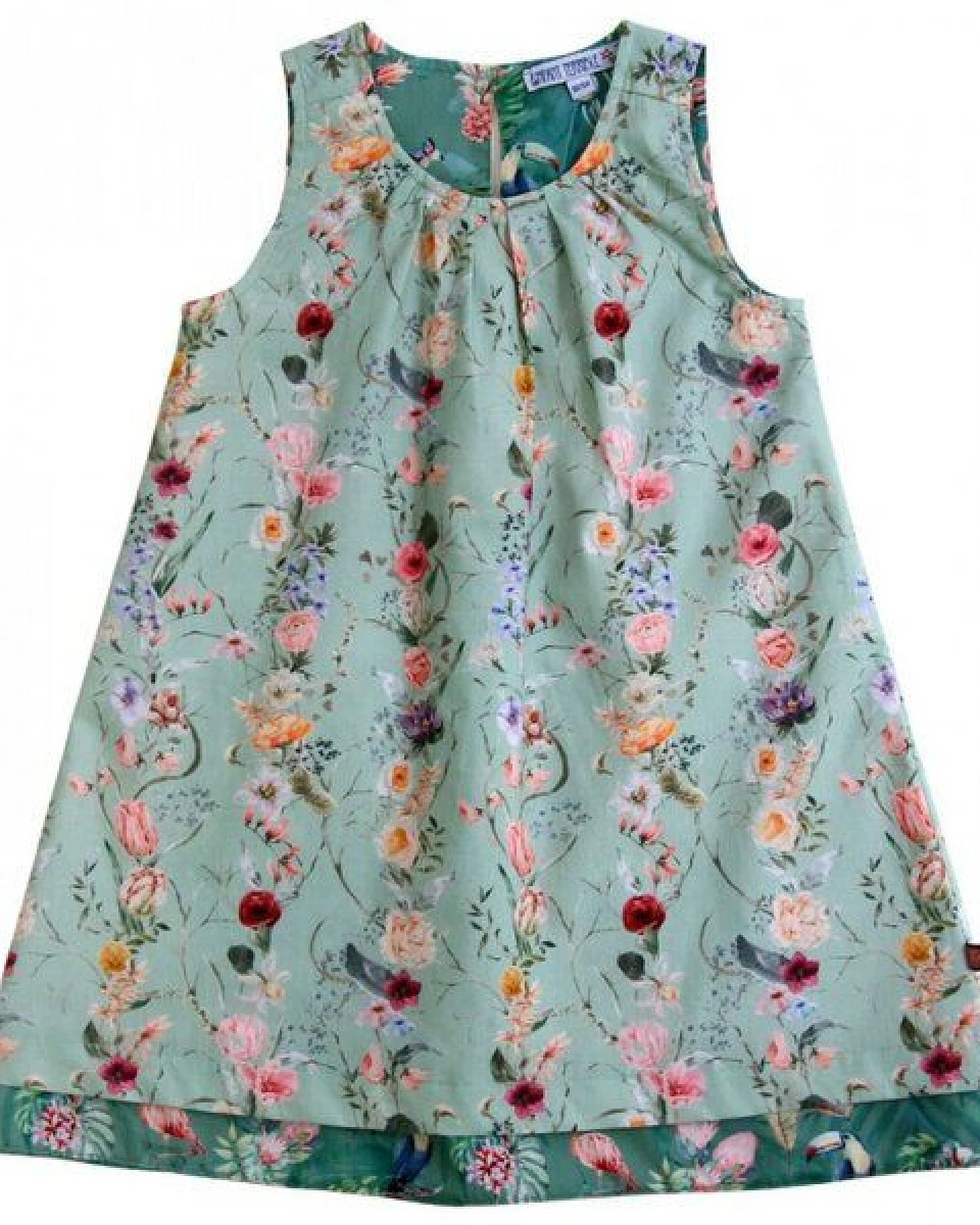 Enfant Terrible Wendekleid Blumen-Dschungel mint-salbei – Ansicht 3