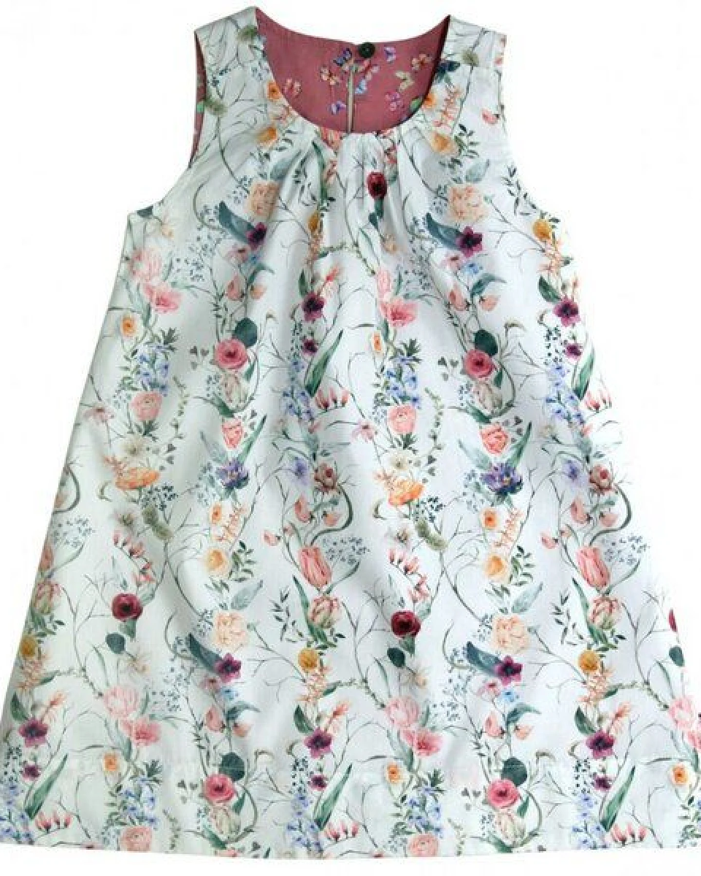 Enfant Terrible Wendekleid Schmetterlinge-Blumen in rosé-white – Ansicht 2